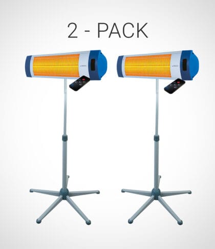 STAR18RS mobiler Infrarot-Heizstrahler 1800 W mit Standfuß