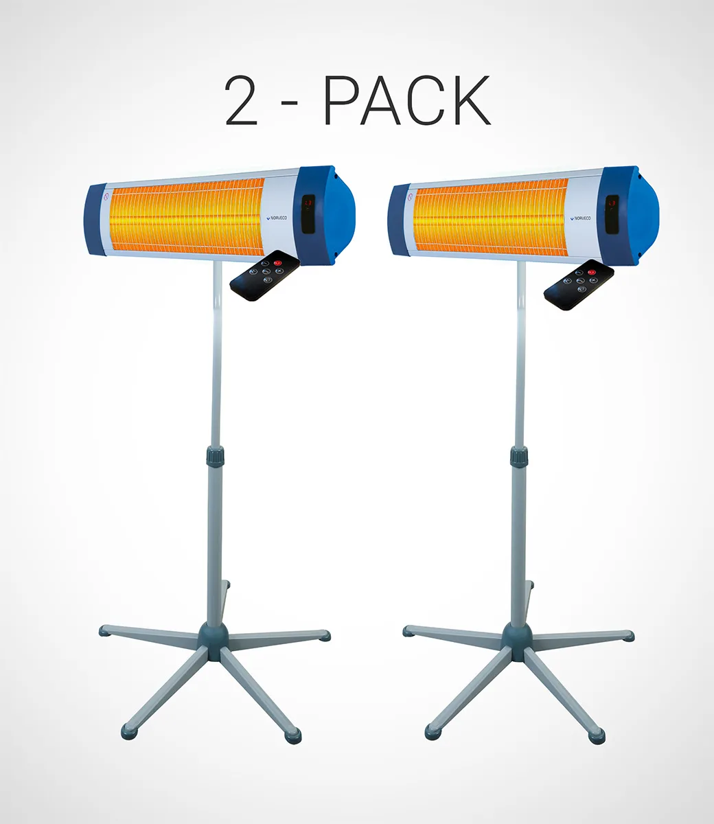 電気ヒーター IRON IR-7534 V40 STAR – Infrared Heater with Floor Stand
