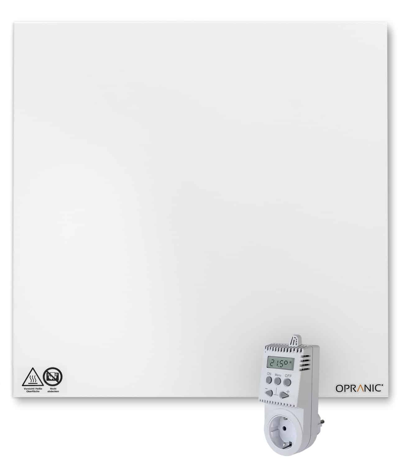 OPRANIC P5, Metal 450W, Infrared Panel Heater and OT50 Thermostat