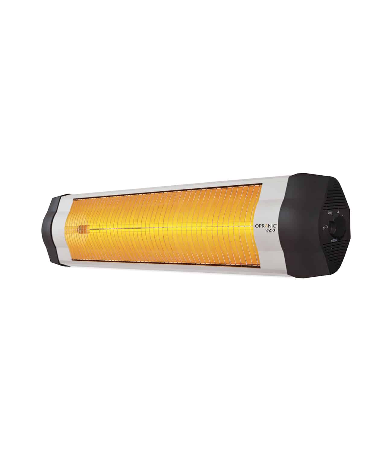 OPRANIC ECO14T, Wall Patio Heater, 1400W, Thermostat, IP34, Silver