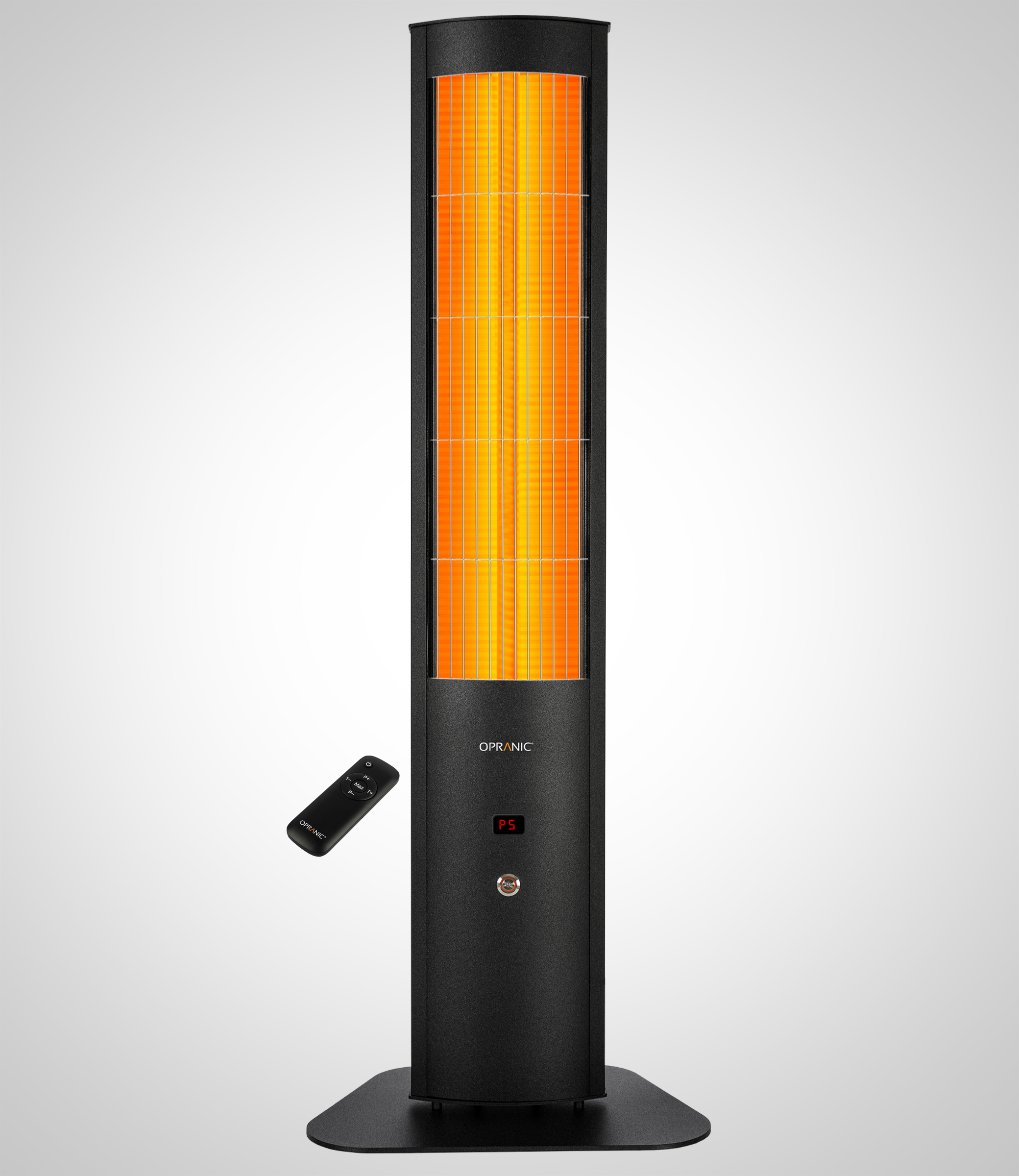 OPRANIC THOR S70R Portable Patio Heater 2300W, IR-X Carbon Black, IP65, Remote, Timer