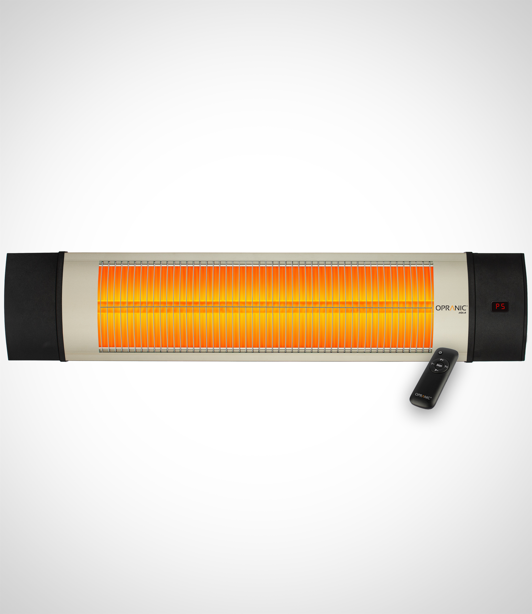 OPRANIC NOVA V50R Terrasverwarming 2300W, IR-X Carbon Blackt, IP65, Afstandsbediening, Timer