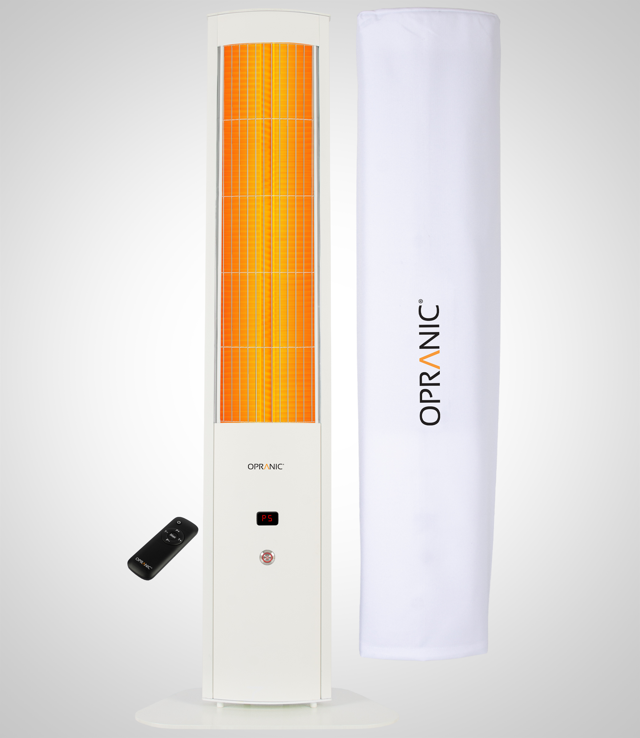 OPRANIC THOR S70R Portable Patio Heater 2300W, IR-X Carbon Black, IP65, Remote, Timer