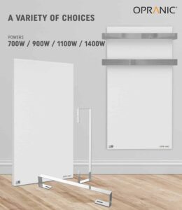 Opranic Infrared Panel heater with Towelholder P5 Serie