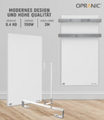 OPRANIC Infrarotheizungen sind ideal für den Einsatz im Badezimmer