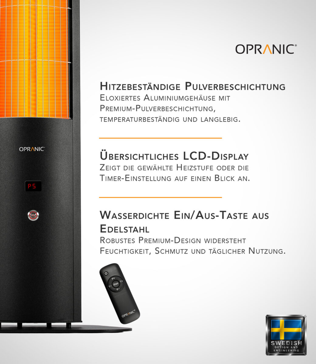 Opranic Thor S70 LCD-Anzeige und Einschaltknopf