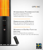 Opranic Thor S70 LCD-Anzeige und Einschaltknopf