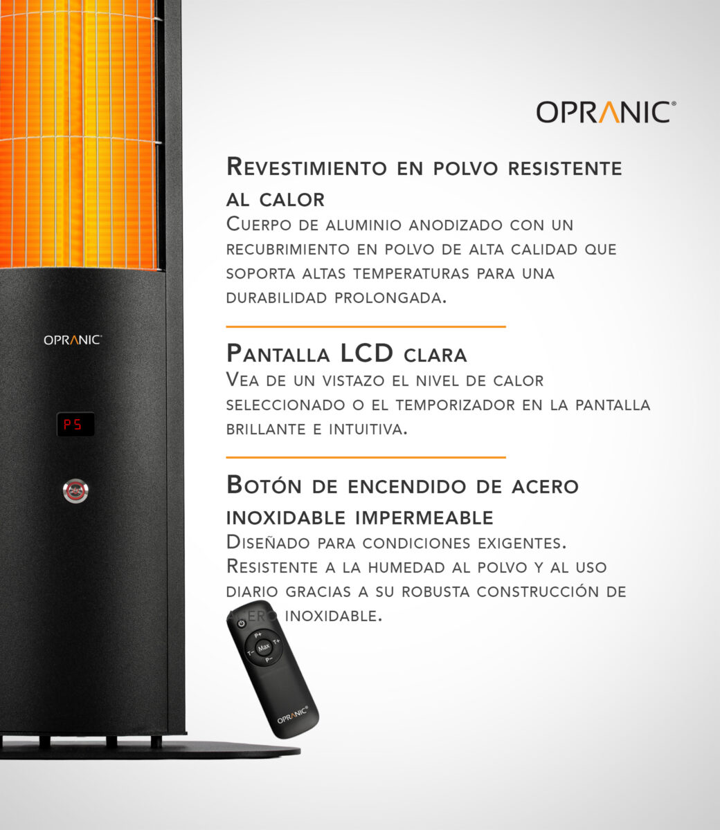 Pantalla LCD y botón de encendido del Opranic Thor S70