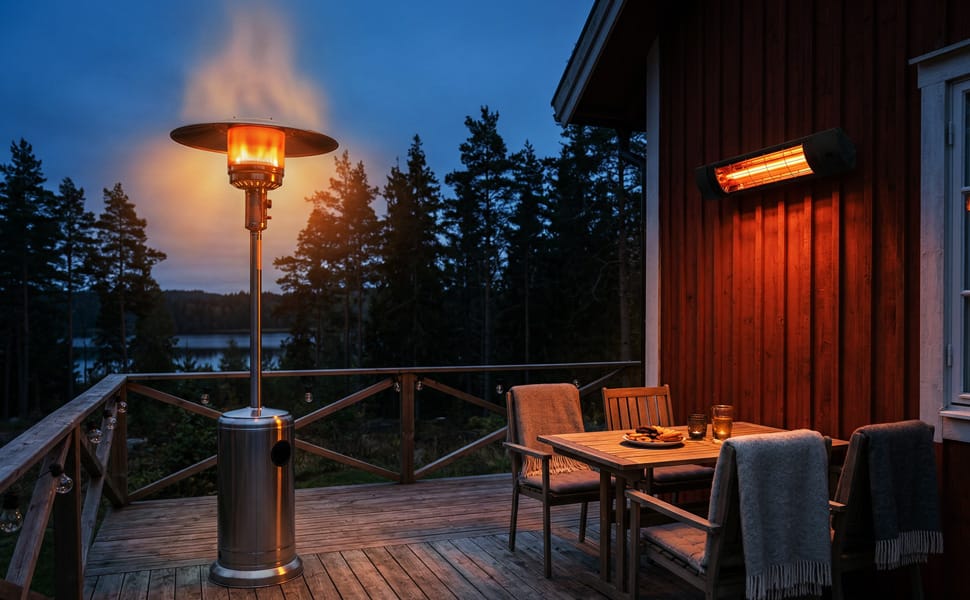 gasolvarmare eller elektriska infravarmare - vad ar bast?