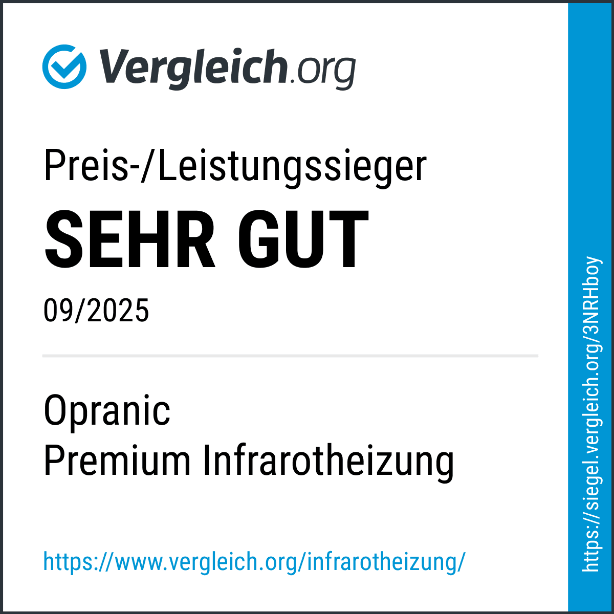 Vergleich.org: Opranic P5, Preis-/Leistungssieger, Sehr gut, 09/2025